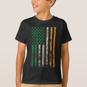 American Ireland Flag Shamrock Irish Flags Men Wom T-Shirt
