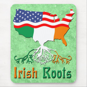 American Irish Roots Mousemat Mouse Pad