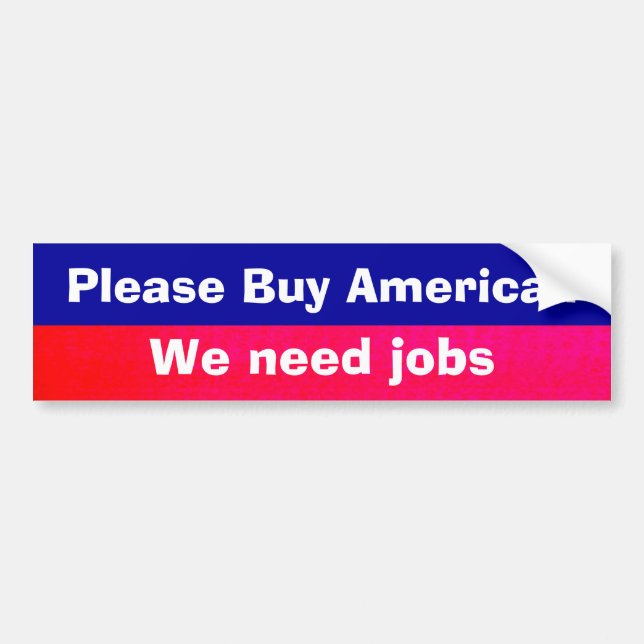 American Jobs Bumper Sticker (Front)