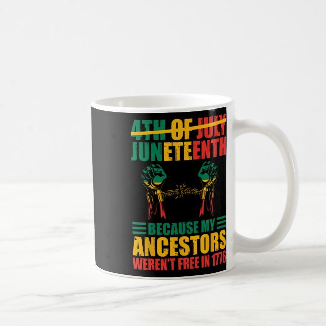 American Juneteenth Is My Independence Day 1  Coffee Mug (Right)