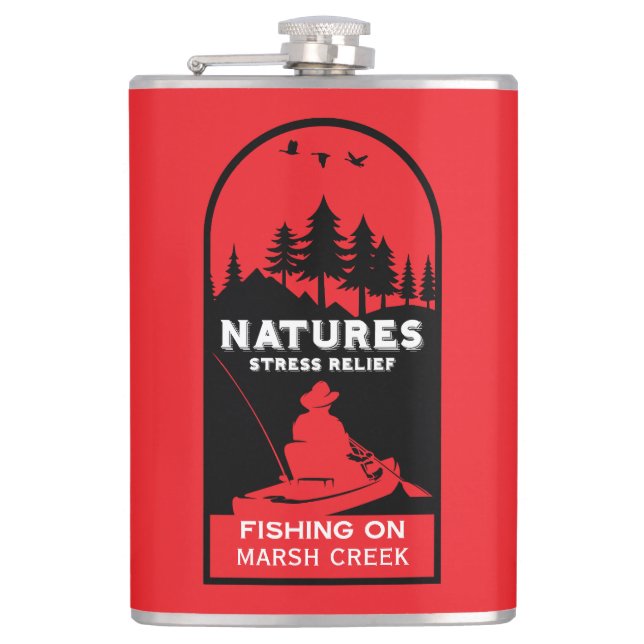 American Kayak Fishing Hip Flask (Front)