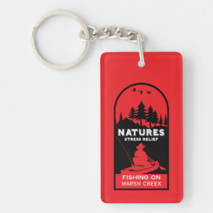American Kayak Fishing Keychain