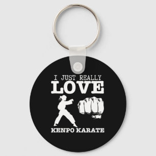 American Kenpo Girl Coach I Just Really Love Kenpo Keychain