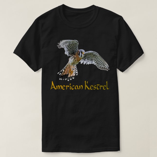 American Kestrel Beautiful Birds  T-Shirt (Design Front)