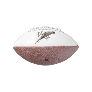 American kestrel bird cartoon illustration football