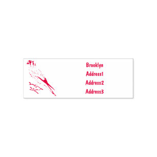 American kestrel bird cartoon illustration self-inking stamp
