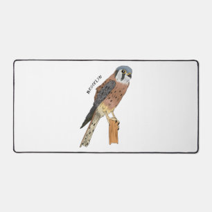 American Kestrel bird illustration Desk Mat