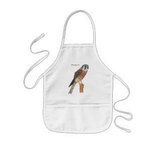 American Kestrel bird illustration Kids Apron