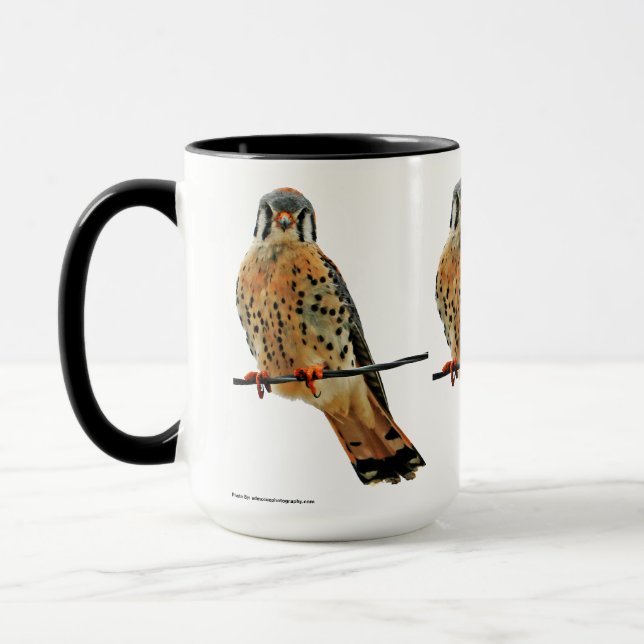 American Kestrel Falcon Mug (Left)