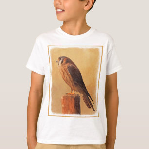 American Kestrel Painting - Original Bird Art T-Shirt