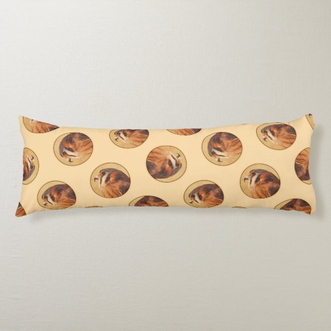 American Kestrel Painting Original Wild Bird Art Body Pillow (Front)