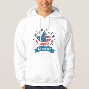 American Labour Day Creative Illustration Design Hoodie
