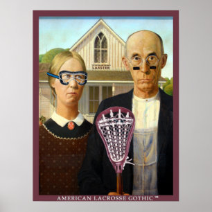 American Lacrosse Gothic Poster