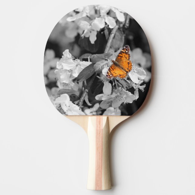 American Lady Butterfly Ping Pong Paddle (Front)