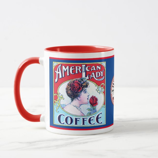 American Lady Coffee Mug (Left)