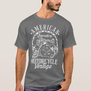 American Legendary Motorcycle VintageBiker Men  14 T-Shirt
