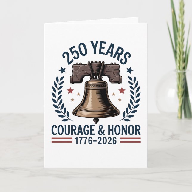 American Liberty Bell Courage Honor 250 Card (Front)