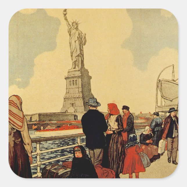 American Liberty Square Sticker (Front)