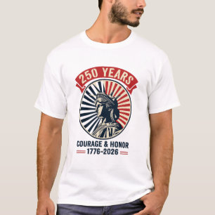 American Liberty Statue Courage Honor Celebration T-Shirt