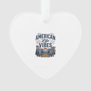 American Life Vibes Patriotic Lake Vector Shirt_1 Ornament
