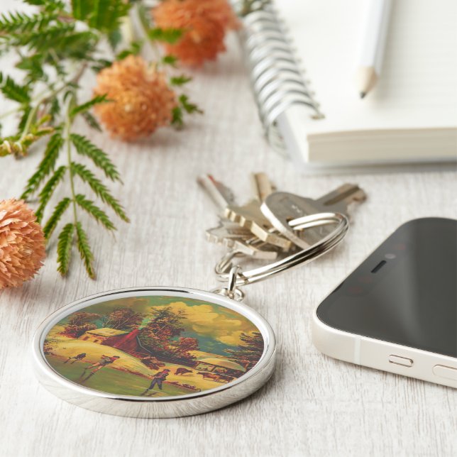 American Life Winter Vintage Keychain (Side)