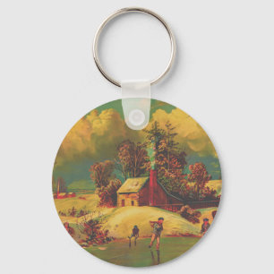 American Life Winter Vintage Keychain