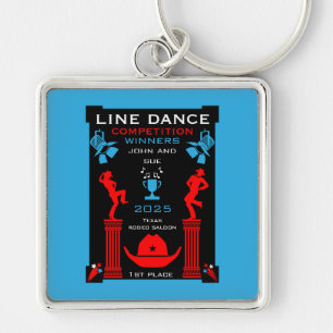 American Line Dancing Competition Keychain