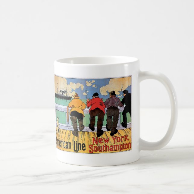 American Line Poster Coffee Mug (Right)