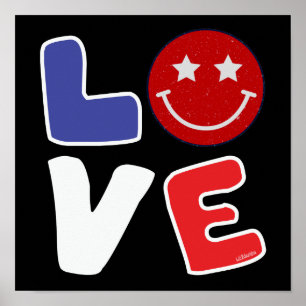 AMERICAN LOVE funny July 4th                       Poster