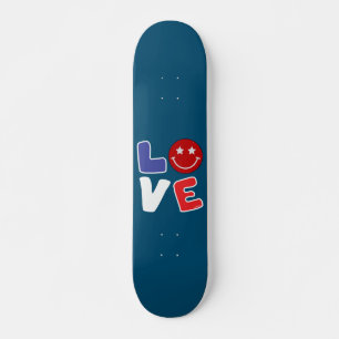 AMERICAN LOVE funny July 4th Skateboard