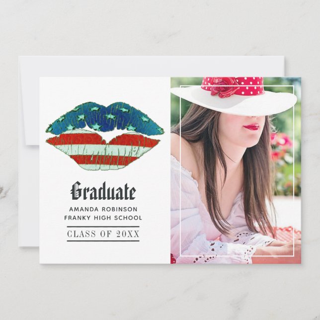 American Love Graduation Photo Announcement (Front)