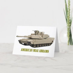 AMERICAN M1A1 ABRAMS  TANK CARD