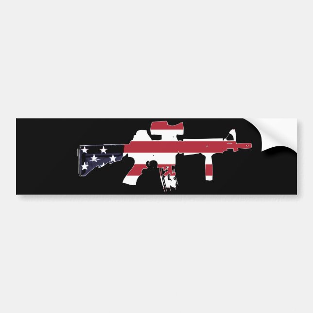 American M4 Bumper Sticker (Front)
