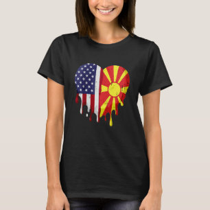 American Macedonian Heritage Month Macedonia Flag T-Shirt