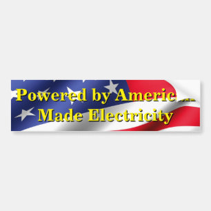 American-made electricity for my EV Bumper Sticker
