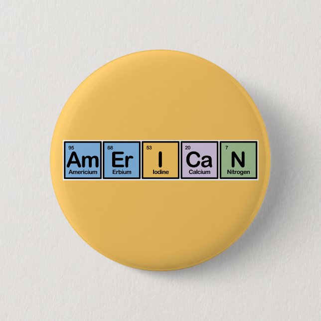 American made of Elements 2 Inch Round Button (Front)