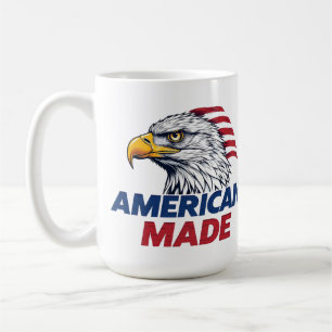 AMERICAN MADE Patriotic USA Design, Freedom Gift  Coffee Mug