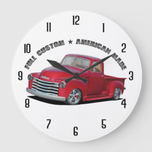 American Made Trucks Large Clock