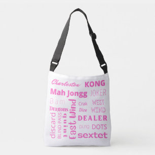 American Mah-Jongg Crossbody Bag in Pink