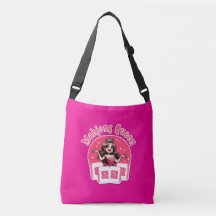 American Mahjong Queen Pink Crown Player Art