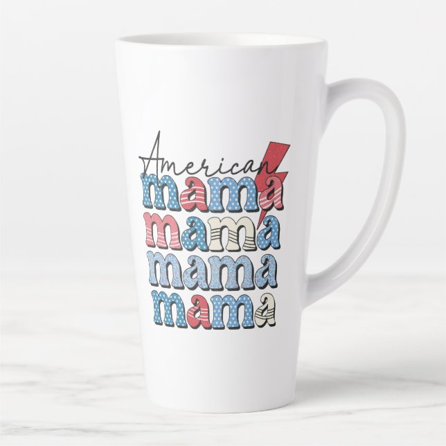 American Mama  Latte Mug (Right)