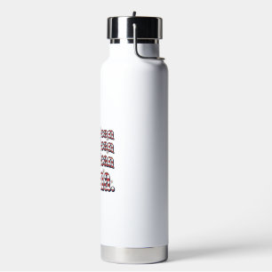 American Mama Patriotic Vintage Engraving Shirt De Water Bottle
