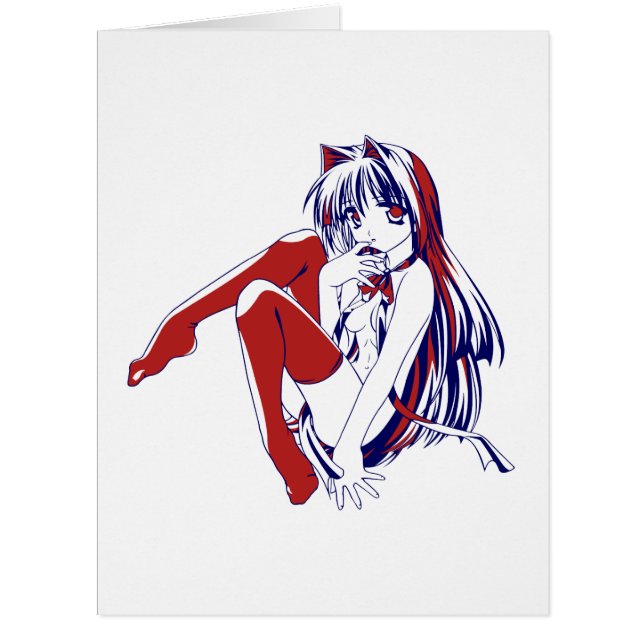 American Manga Neko Catgirl Kawaii Anime (Front)