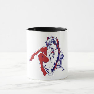 American Manga Neko Catgirl Kawaii Anime Mug