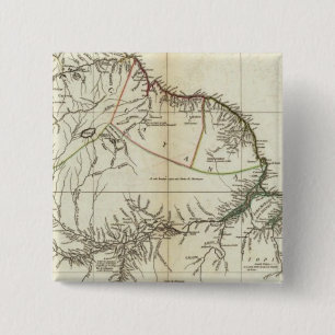 American Map Engraved Northern Section 2 Inch Square Button