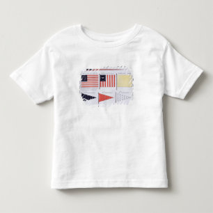 American Maritime Flags and Pennants, from a Frenc Toddler T-shirt