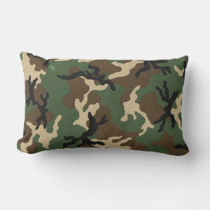 American Military Camouflage Pattern Lumbar Pillow