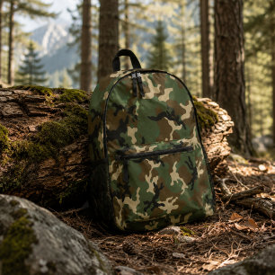 American Military Camouflage Pattern Printed Backpack