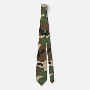 American Military Camouflage Pattern Tie
