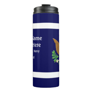 American Military Defence emblem - personalize Thermal Tumbler